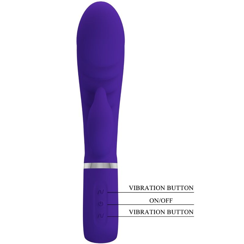 PRETTY LOVE - VIBRADOR MULTIFUNCIONAL PRESCOTT ROXO PARA PONTO G
