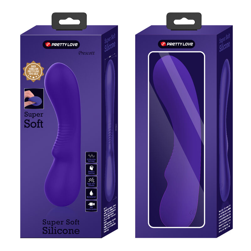 PRETTY LOVE - VIBRADOR RECARREGÁVEL PRESCOTT ROXO