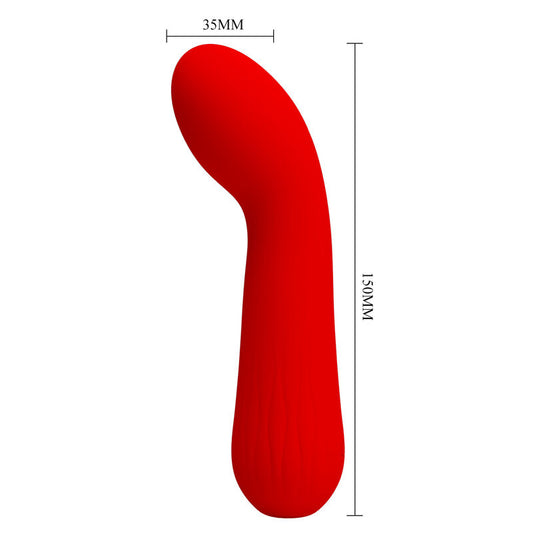 PRETTY LOVE - VIBRADOR RECARREGÁVEL FAUN VERMELHO