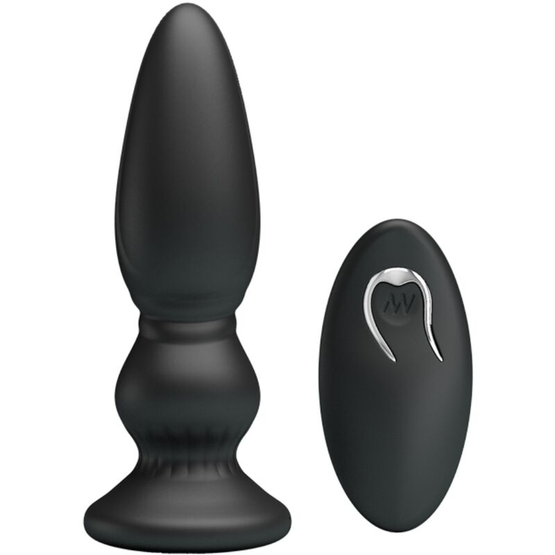 MR PLAY - VIBRADOR DE CONTROLE REMOTO PODEROSO PLUG ANAL PRETO