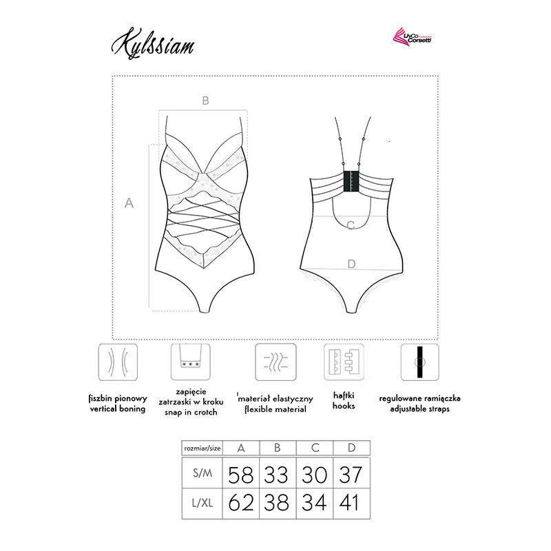 LIVCO CORSETTI MODA - KYLSSIAM LC 90613 CORPO NEGRO