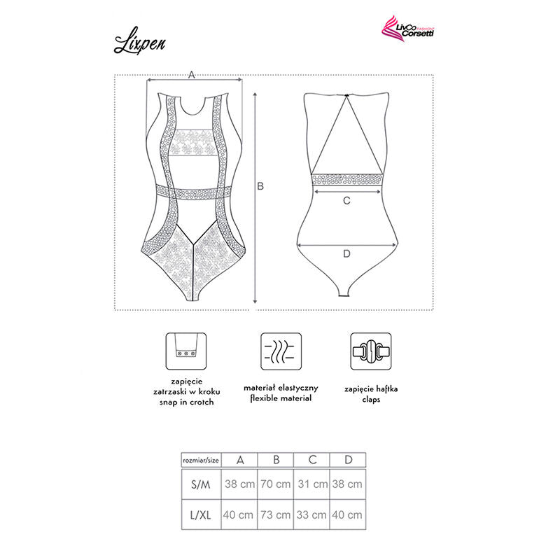 LIVCO CORSETTI MODA - LIXPEN LC 90612 CORPO NEGRO