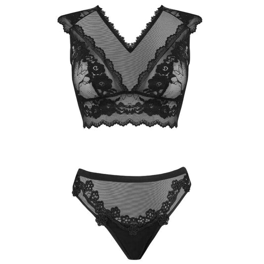 LIVCO CORSETTI FASHION - TMOSAN LC 90631 SUJETADOR + PANTY NEGRO