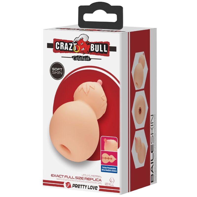 CRAZY BULL - MASTURBADOR EM FORMATO DE SEIOS DE CALABASH