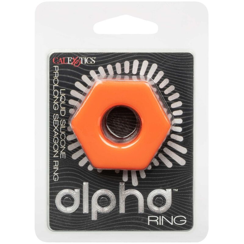 CALEXOTICS - ANEL DE EXTENSÃO ALFA LARANJA SEXÁGONO