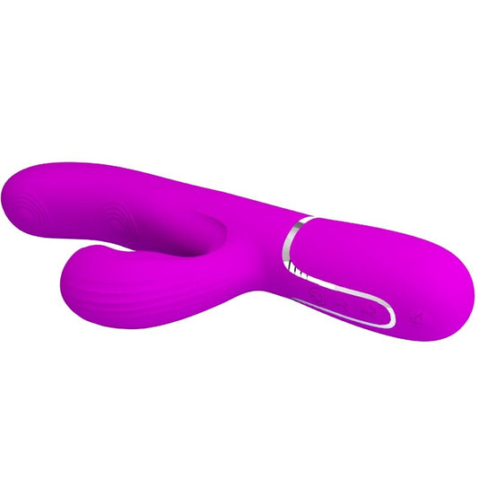 PRETTY LOVE - VIBRADOR MULTIFUNCIONAL 3 EM 1 PARA PONTO G PERLITA VIOLETA