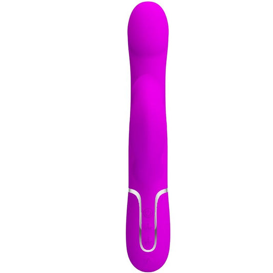 PRETTY LOVE - VIBRADOR DE COELHO COM CONTAS ROXAS