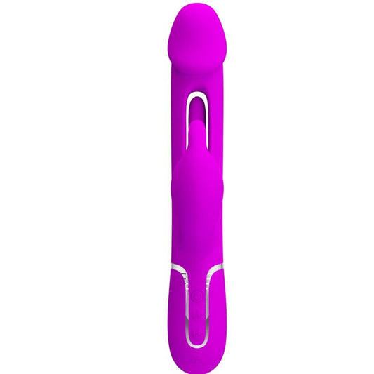 PRETTY LOVE - VIBRADOR DEJON RABBIT 3 EM 1 MULTIFUNCIONAL FÚCSIA