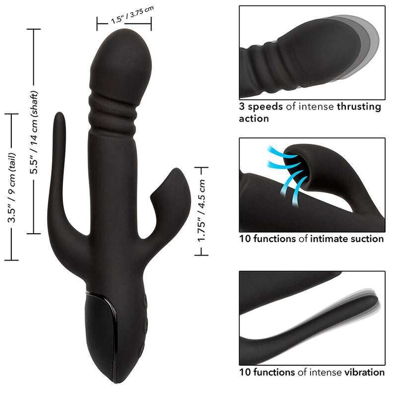 CALEXOTICS - VIBRADOR TRIPLO EUPHORIA BLACK