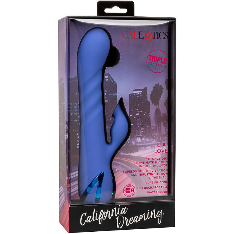 CALEXOTICS - THE LOVE VIBRATOR & SUCTION CORD IN BLUE BY CALIFORNIA DREAMING