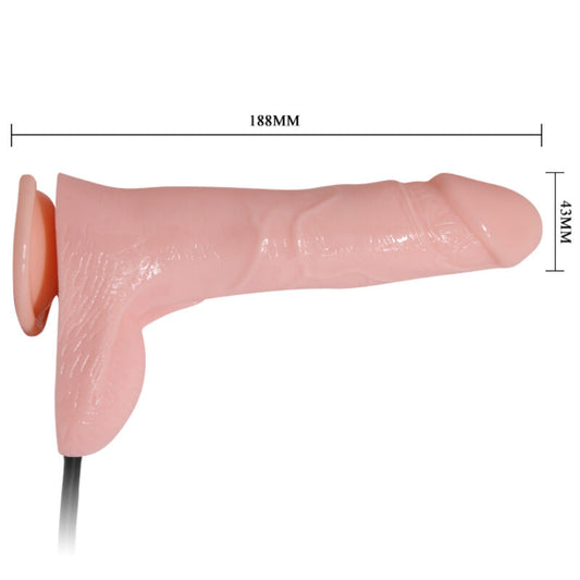 BAILE - DILDO INFLÁVEL REALÍSTICO DE 15 CM COM VENTOSA