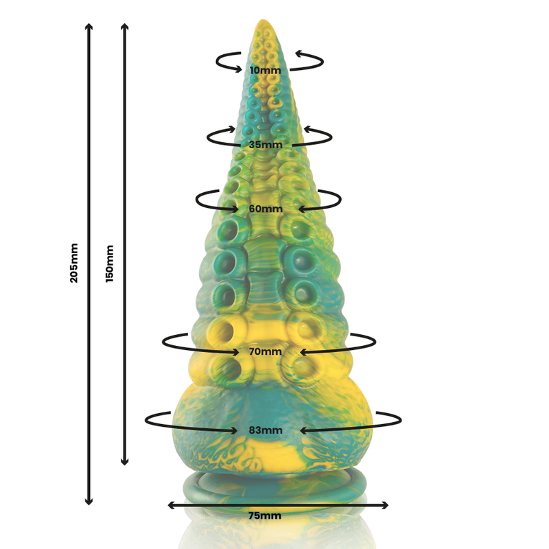 EPIC - CETUS LARGE GREEN TENTACLE DILDO