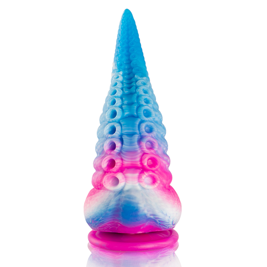 ÉPICO - PHORCYS GRANDE DILDO COM TENTÁCULO AZUL