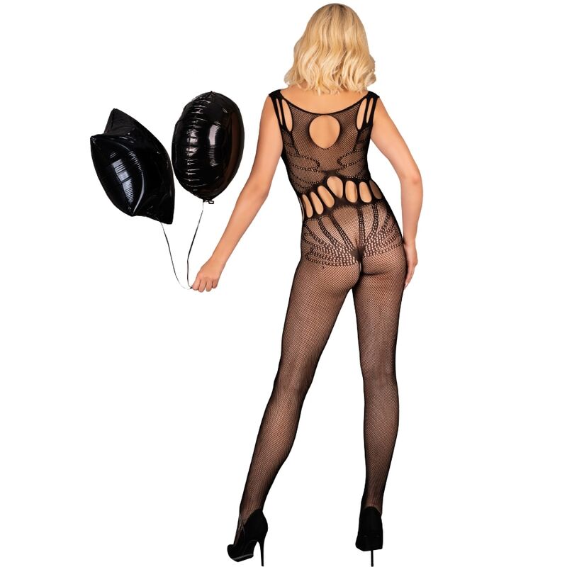 LIVCO CORSETTI FASHION - BODYSTOCKING AMAHIL SEM CROTCHLESS PRETO TAMANHO ÚNICO