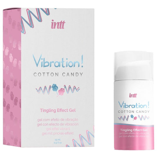 INTT - COTTON CANDY LIQUID VIBRATING GEL POWERFUL INTIMATE STIMULATOR 15 ML
