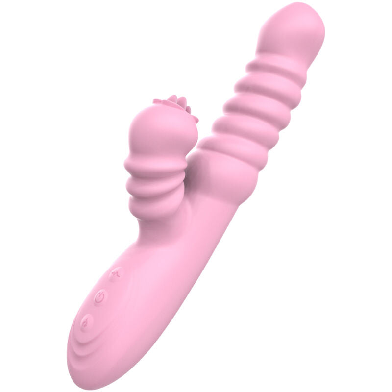 ARMONY - MULTIFUNCTION VIBRATOR WITH STIMULATING TONGUE PINK HEAT EFFECT