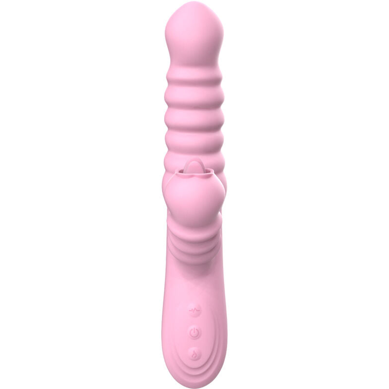 ARMONY - MULTIFUNCTION VIBRATOR WITH STIMULATING TONGUE PINK HEAT EFFECT
