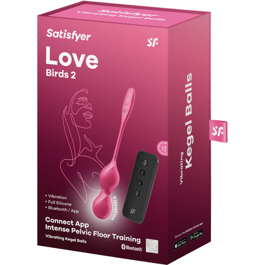 SATISFYER - LOVE BIRDS 2 BOLAS KEGEL VIBRATÓRIAS + APLICATIVO GRÁTIS