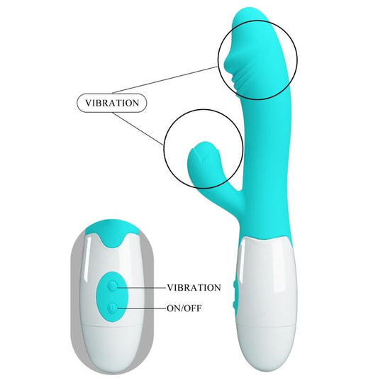 PRETTY LOVE - VIBRADOR SNAPPY G-SPOT AQUA GREEN