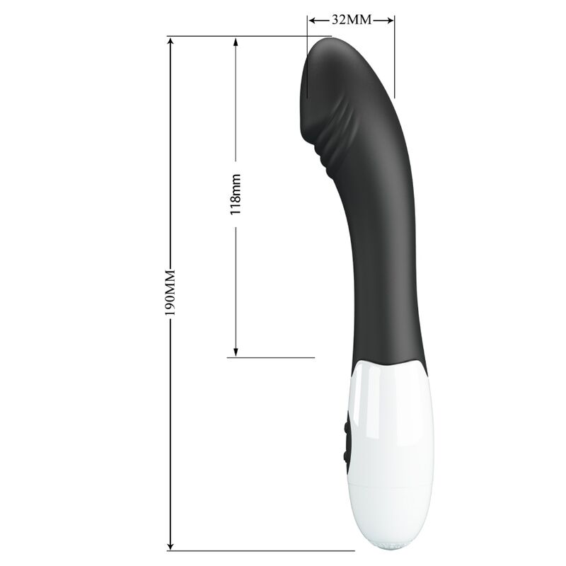PRETTY LOVE - VIBRADOR ELEMENTAL PONTO G 30 MODOS PRETO
