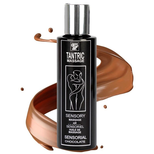 EROS-ART - ÓLEO DE MASSAGEM TÂNTRICA NATURAL E AFRODISÍACO COM CHOCOLATE 100 ML