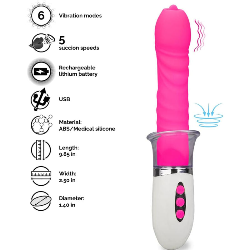 ARMONY - LIBERTY & THRUSTING VIBRATOR WITH TONGUE