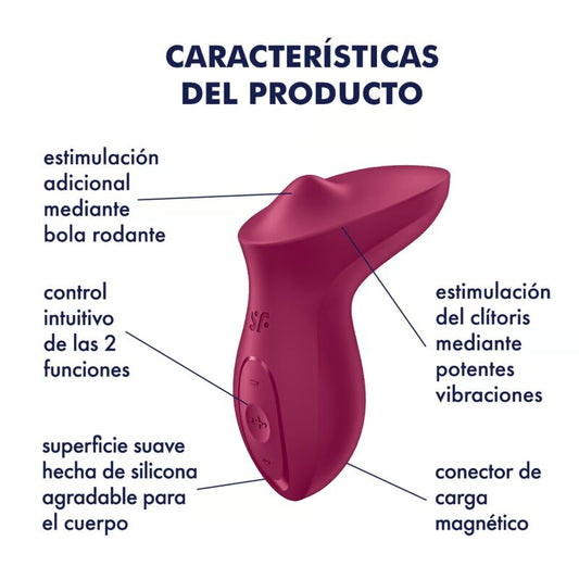 SATISFYER - VIBRADOR DE CLITÓRIS EXCITERRR FÚCSIA