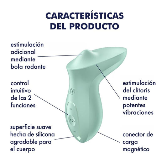 SATISFYER - VIBRADOR CLITÓRICO EXCITERRR MENTA
