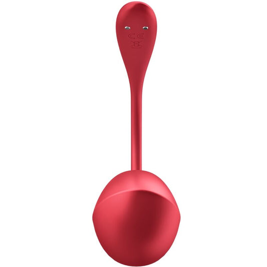SATISFYER - ESTIMULADOR DE CONTROLE REMOTO SHINY PETAL G-SPOINT VERMELHO APLICATIVO GRATUITO
