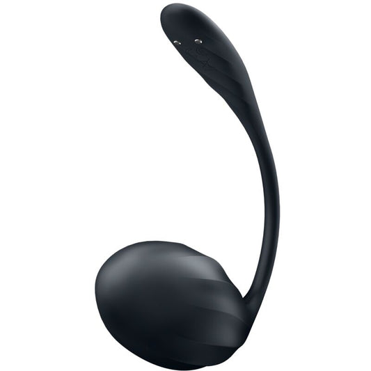 SATISFYER - ESTIMULADOR DE PONTO G PRETO COM PÉTALAS RIBBED, CONTROLE REMOTO, APLICATIVO GRATUITO