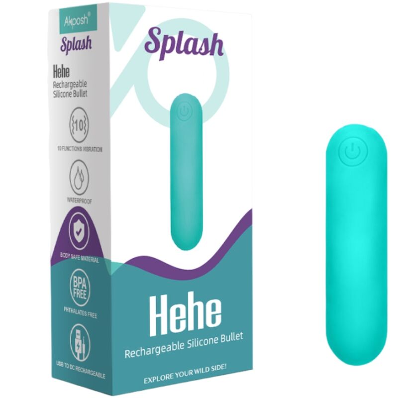 ARMONY - SPLASH HEHE VIBRADOR DE SILICONE 10 VIBRAÇÕES 65 X 15 CM VERDE