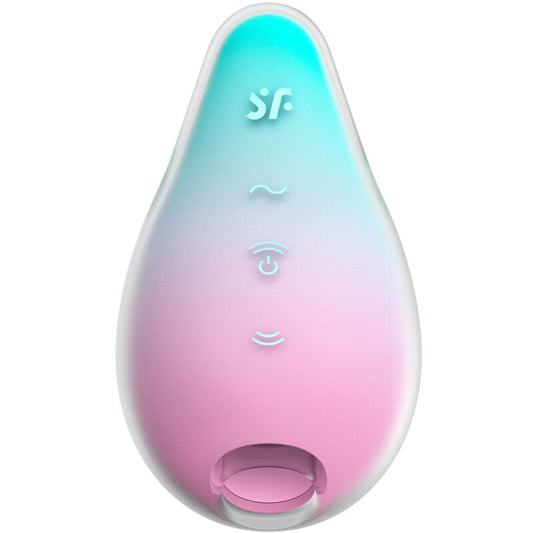 SATISFYER - ESTIMULADOR E VIBRADOR MERMAID VIBES MENTA E ROSA