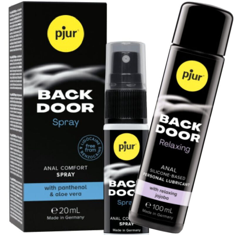 PJUR - CONJUNTO DE SPRAY E LUBRIFICANTE ANAL BACK DOOR