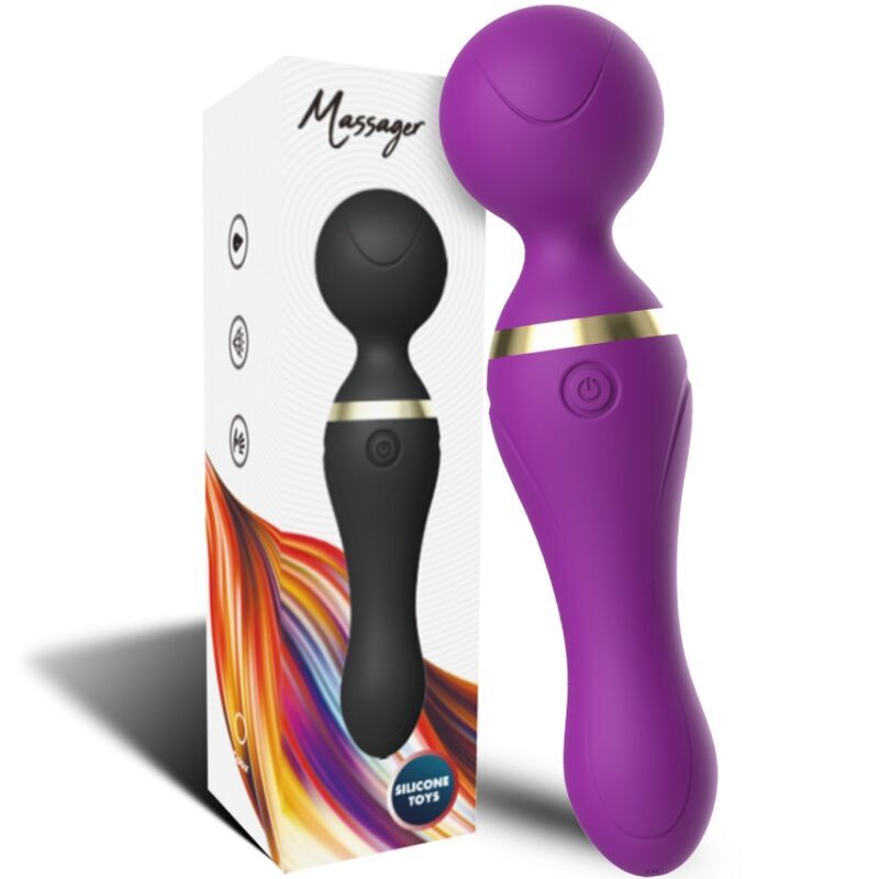 ARMONY - FREEZA MASSAGEADOR E VIBRADOR SUPER FLEXÍVEL CABEÇA ROXA