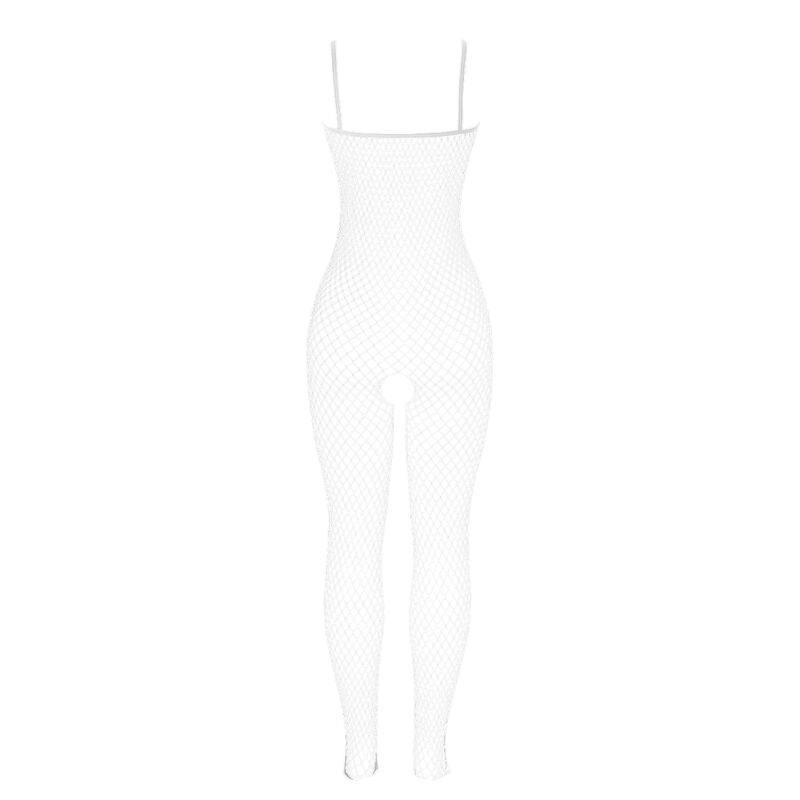 SUBBLIME - 951740 BODYSTOCKING DE REDE BRANCA COM ENTREGA E AMARRAS TAMANHO ÚNICO