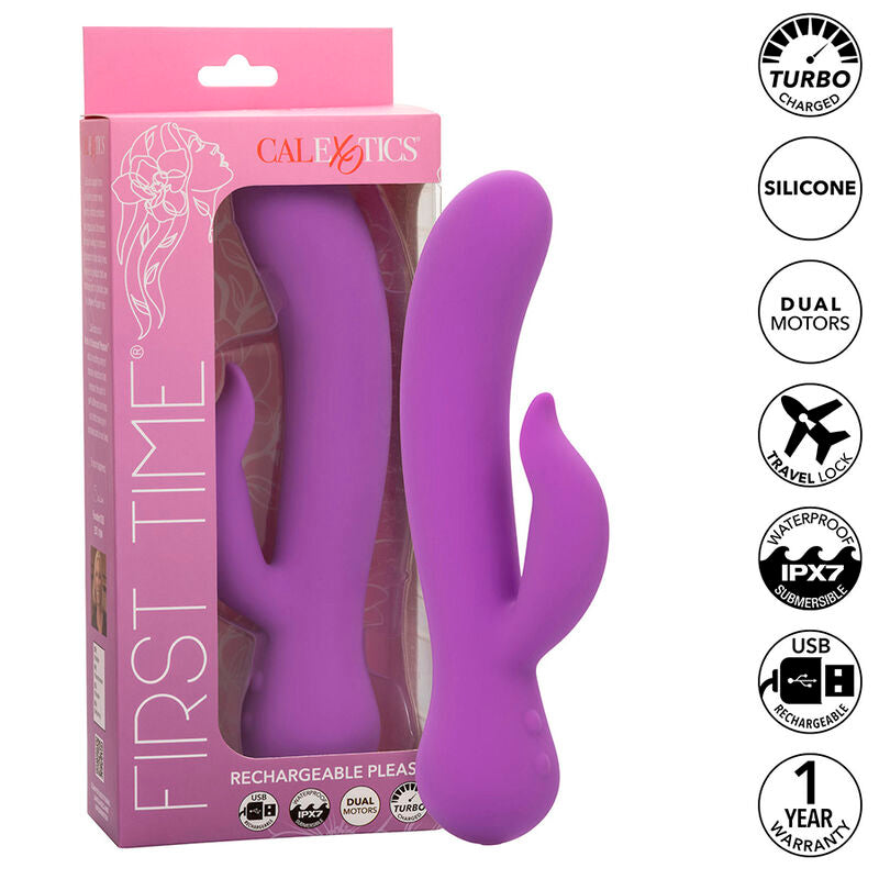 CALEXOTICS - PRIMEIRA VEZ VIBRADOR RECARREGÁVEL PLEASER ROXO