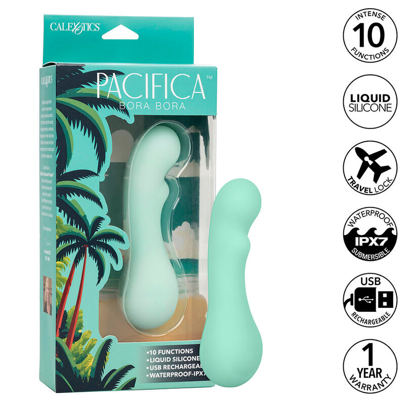 CALEXOTICS - PACIFICA BORA BORA ESTIMULADOR G-SPOT 10 VIBRAÇÕES AQUA