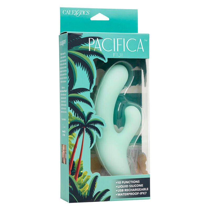 CALEXOTICS - VIBRADOR PACIFICA FIJI E ESTIMULADOR DE PONTO G 10 VIBRAÇÕES AQUÁTICAS