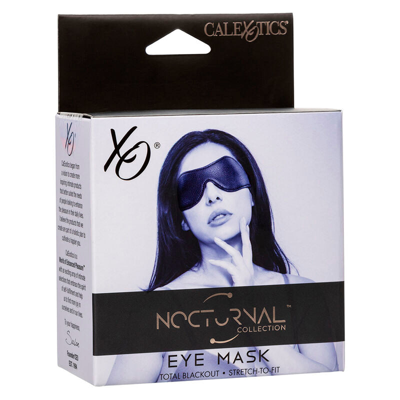 CALEXOTICS - MÁSCARA NOTURNA DE COURO PVC PRETO PARA OS OLHOS