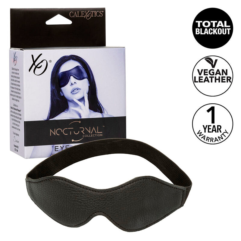 CALEXOTICS - MÁSCARA NOTURNA DE COURO PVC PRETO PARA OS OLHOS