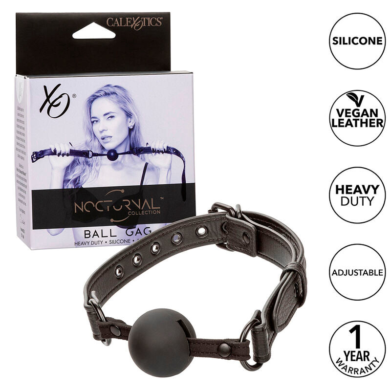 CALEXOTICS - MORDAÇA NOTURNA DE SILICONE PRETA