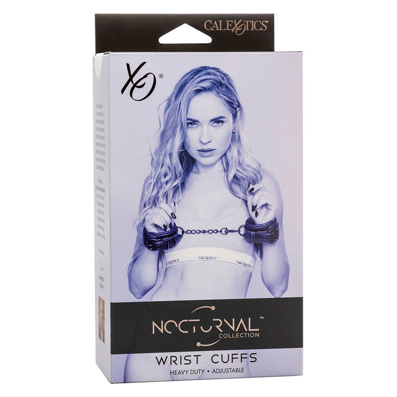 CALEXOTICS - NOCTURNAL BLACK ADJUSTABLE LEATHER CUFFS