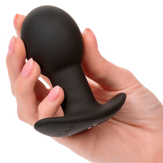 CALEXOTICS - PLUG ANAL ROCK BOTTOM 10 VIBRAÇÕES SILICONE PRETO