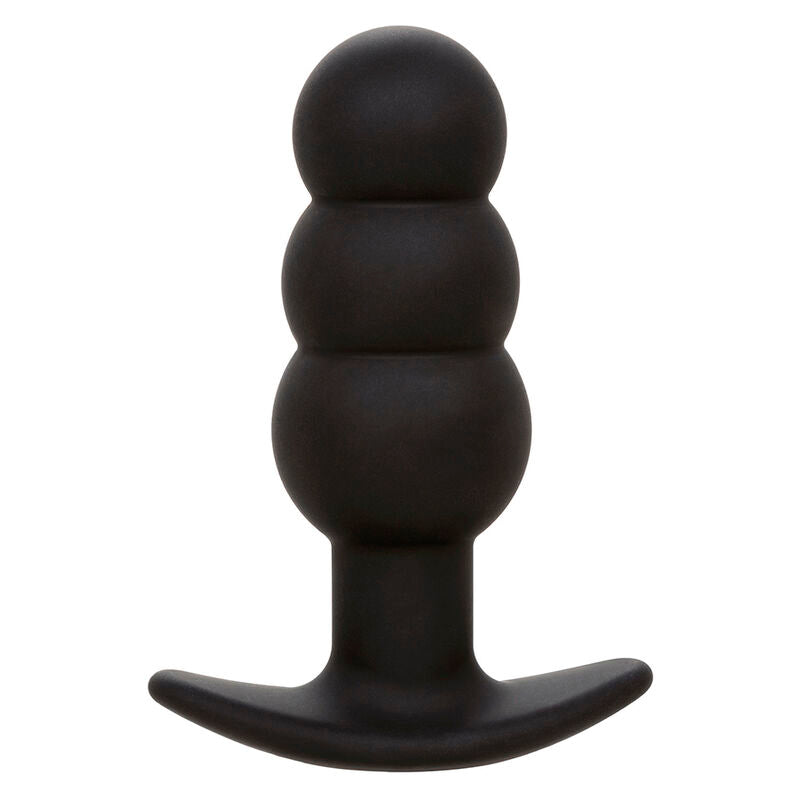 CALEXOTICS - PLUG ANAL COM ESFERAS ROCK BOTTOM 10 VIBRAÇÕES SILICONE PRETO