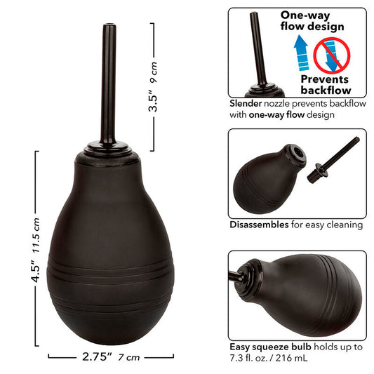 CALEXOTICS - DUCHA ANAL PRETA ÚNICA