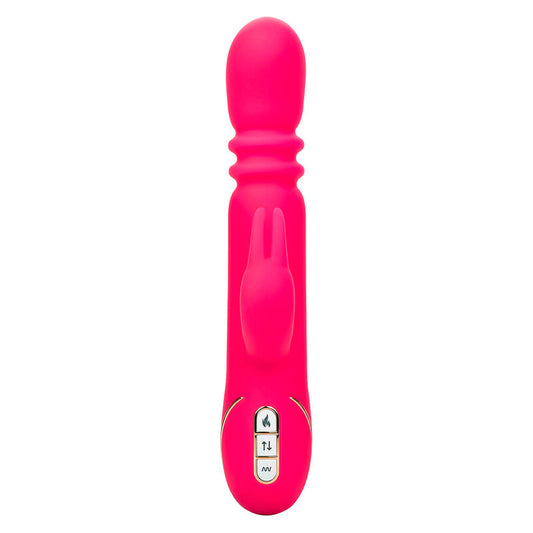 CALEXOTICS - JACK FANTASY VIBRADOR DE COELHO COM AQUECIMENTO TRIPLO ROSA