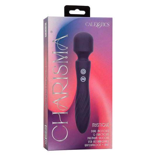 CALEXOTICS - CHARISMA MYSTIQUE MASSAGEADOR DUPLO MOTOR 12 FUNÇÕES 20,5 CM X 4,5 CM ROXO