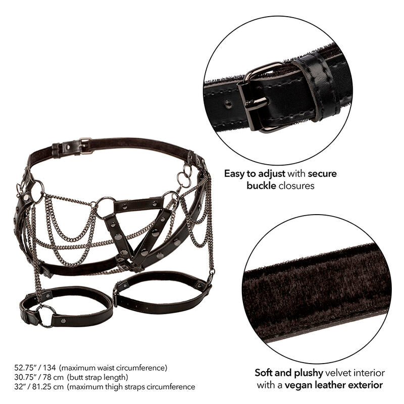 CALEXOTICS - EUPHORIA PREMIUM MULTI-CHAIN THIGH HARNESS LARGE SIZE