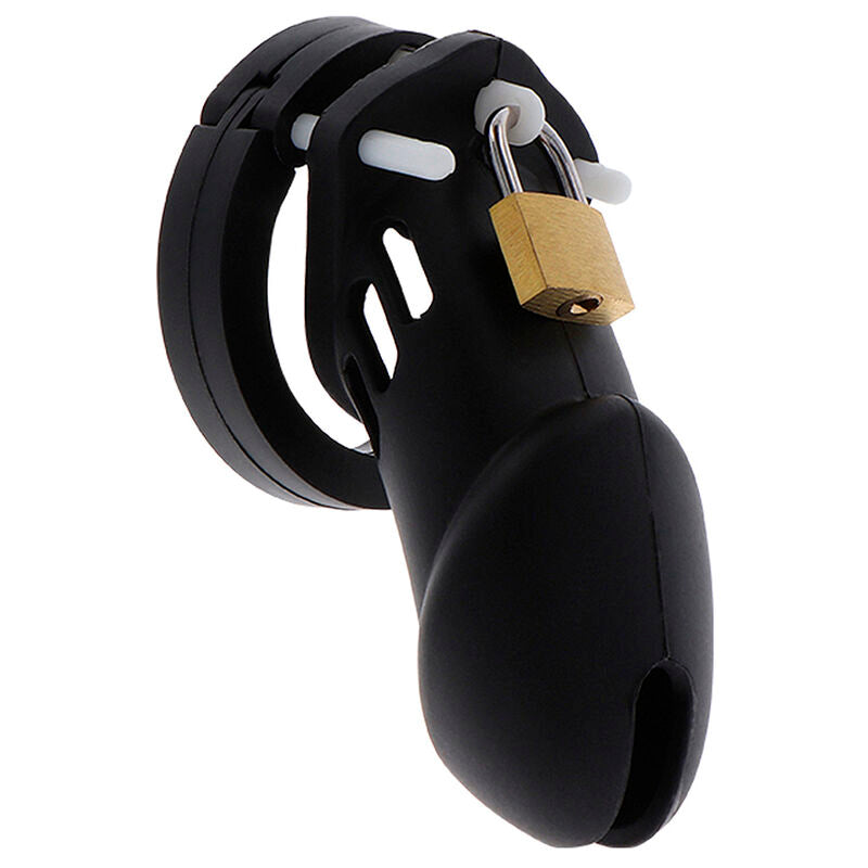 HIDDEN DESIRE - GAIOLA DE CASTIDADE EXTREMA DE SILICONE TAMANHO L PRETA
