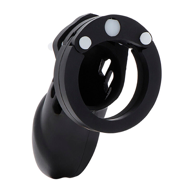 HIDDEN DESIRE - GAIOLA DE CASTIDADE EXTREMA DE SILICONE TAMANHO L PRETA